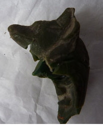 figurine ; masque de pseudo-momie de fils d'Horus