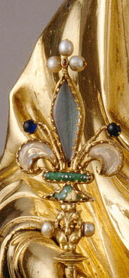 Fleur de lys de la Vierge de Jeanne d'Evreux (MR 342)