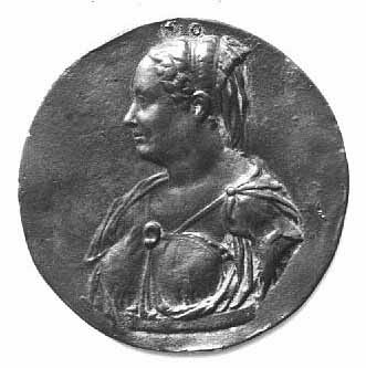 Médaille : femme de profil