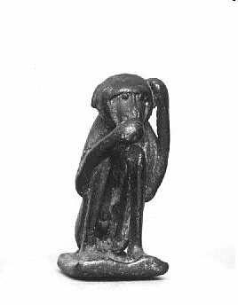 Statuette : singe assis