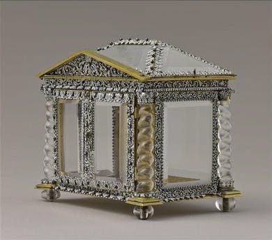 Cabinet en cristal de roche et verre, image 2/5