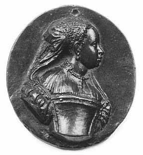 Médaille : portrait de femme inconnue