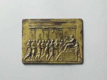 Plaquette : le Christ devant Pilate