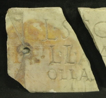 plaque de loculus ; inscription