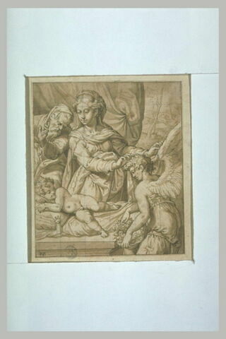 La Vierge, saint Joseph et un ange auprès de l'Enfant endormi, image 4/4