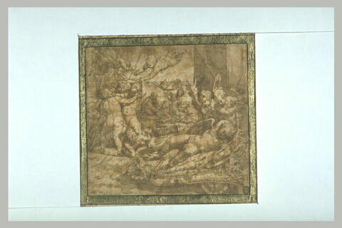 Putti désarmant Cupidon endormi sur son char, image 3/3