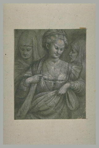 Judith, entre deux vieilles servantes, portant la tête d'Holopherne cachée dans un drap, image 2/2