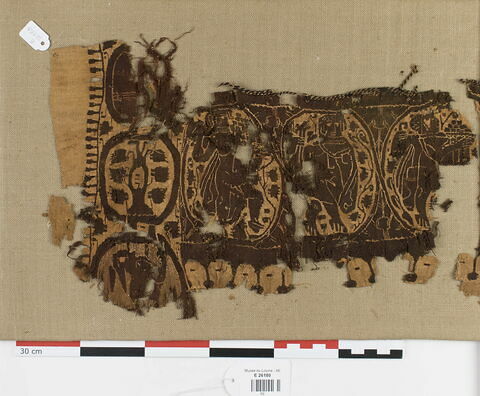 plastron de tunique ; fragment