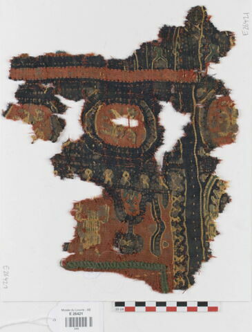 plastron de tunique ; fragment