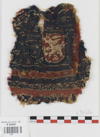 plastron de tunique  ; fragment