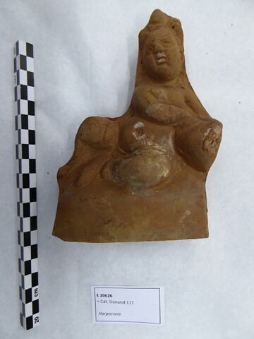 figurine d'Harpocrate au pot ; figurine d'Harpocrate phallique