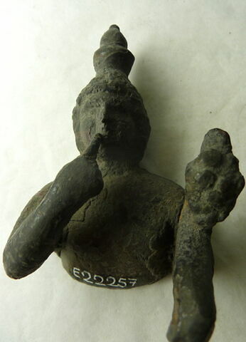 applique ; figurine d'Harpocrate à la corne d'abondance