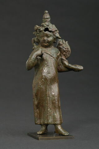 figurine d'Harpocrate à la corne d'abondance