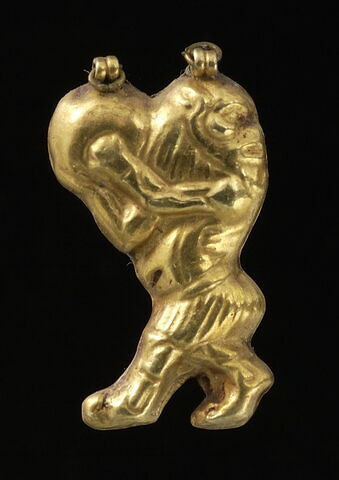 figurine de Bès au tambourin ; pendentif