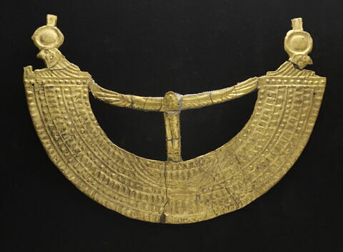 plaque pectorale de cartonnage ; collier de cartonnage