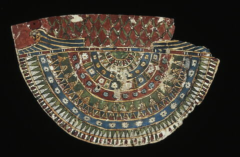 plaque pectorale de cartonnage ; collier de cartonnage