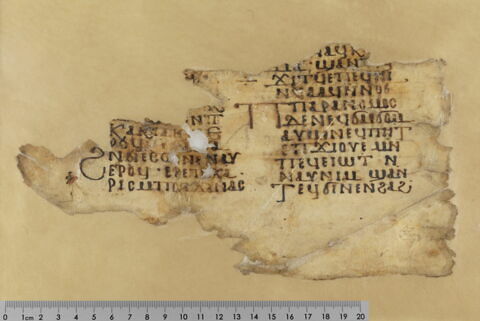 feuillet de codex ; fragment