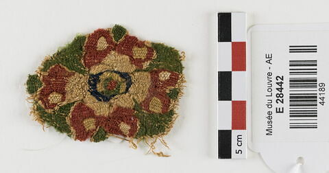 décor de textile ; fragment