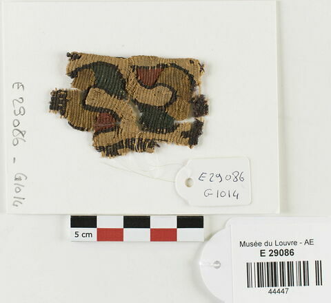 décor de textile ; fragment