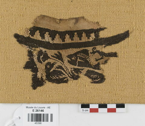 décor de textile ; fragment