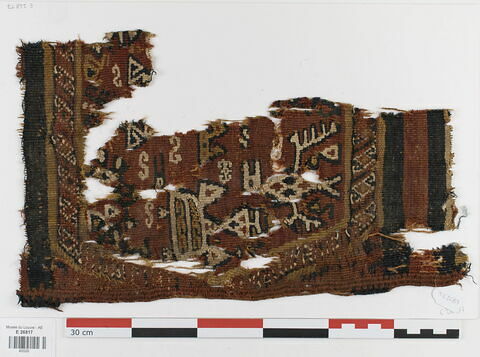 décor de textile ; fragment