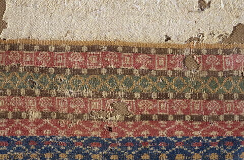 housse de coussin ou de matelas ; fragment, image 2/4