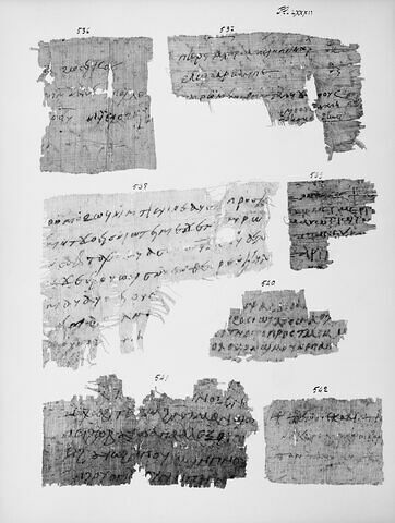 papyrus documentaire ; fragment