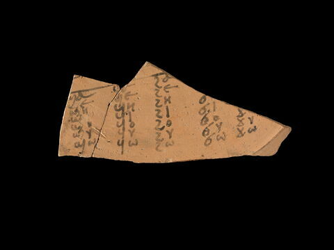 ostracon ; fragment