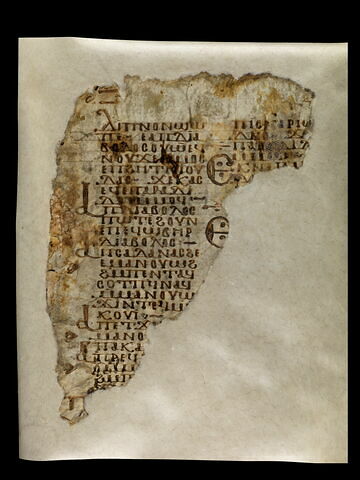 feuillet de codex ; fragment