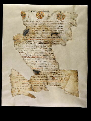 feuillet de codex ; fragments