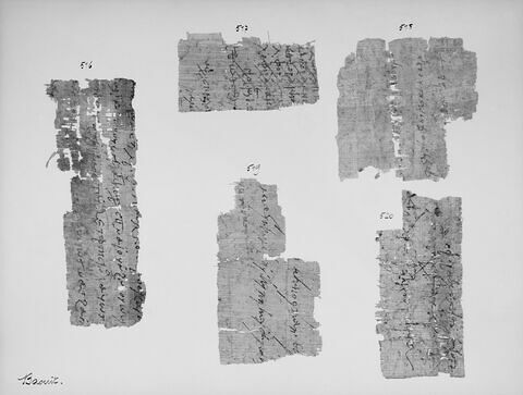 papyrus documentaire ; fragment