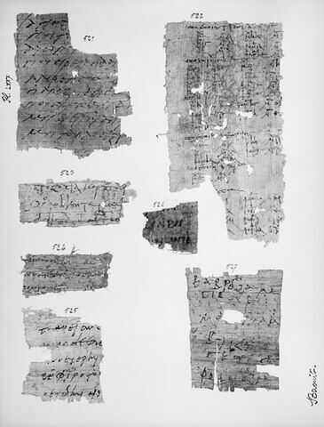 papyrus documentaire ; fragment