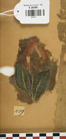 décor de textile ; fragment