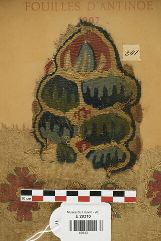 décor de textile ; fragment