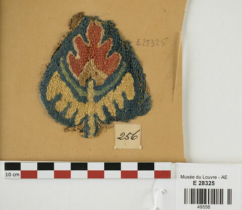 décor de textile ; fragment