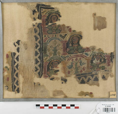 décor de textile ; fragment