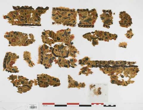 décor de textile ; fragments