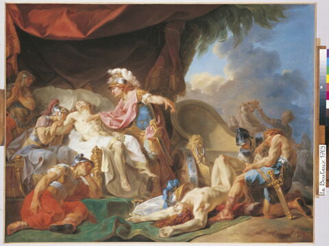 Achille dépose aux pieds de Patrocle le corps d'Hector