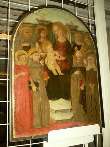 La Vierge et l'Enfant avec huit saints : Jérôme, Antoine de Padoue, Bernardin de Sienne, Jean-Baptiste, Verdiana, Louis de Toulouse, Pierre, François., image 2/3