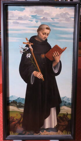 Saint Antoine (panneau supérieur du polyptyque "Crespi")