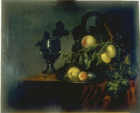 Nature morte au panier de fruits