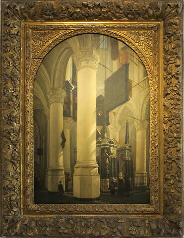 Intérieur d'église (Oudekerke à Delft)