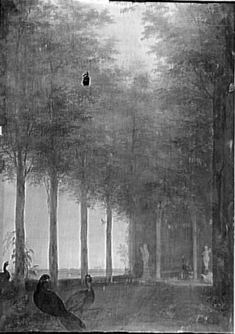 Panneau décoratif (paysage au rideau d'arbres), image 4/4