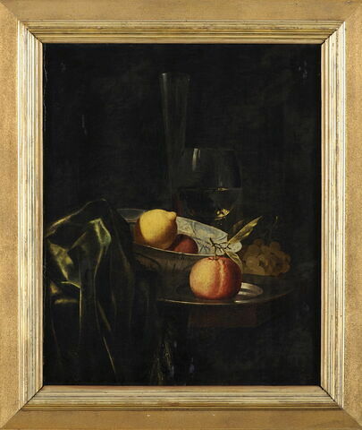 Nature morte avec pommes et citron