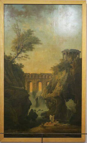 L'Été. Baigneuses dans un paysage avec aqueduc et temple rond