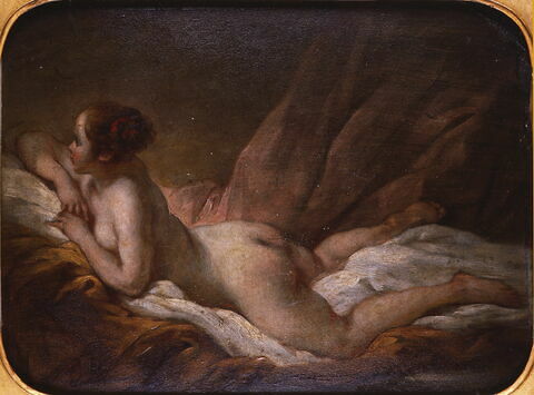 Jeune femme couchée