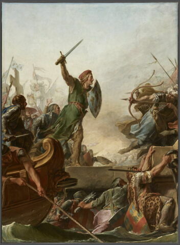 Saint Louis débarquant en Égypte