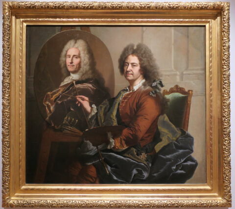 Hyacinthe Rigaud peignant le portrait de François de Castagnier