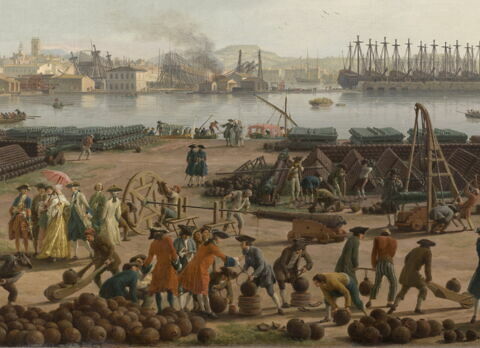 Le Port neuf ou l'Arsenal de Toulon, pris dans l'angle du Parc d'Artillerie, image 3/4