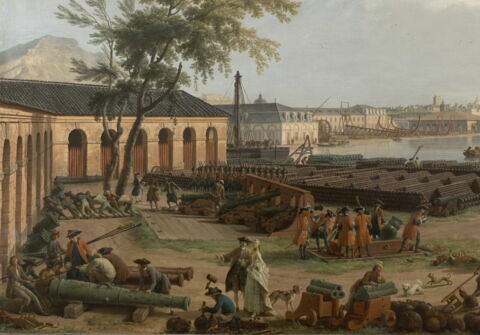 Le Port neuf ou l'Arsenal de Toulon, pris dans l'angle du Parc d'Artillerie, image 4/4